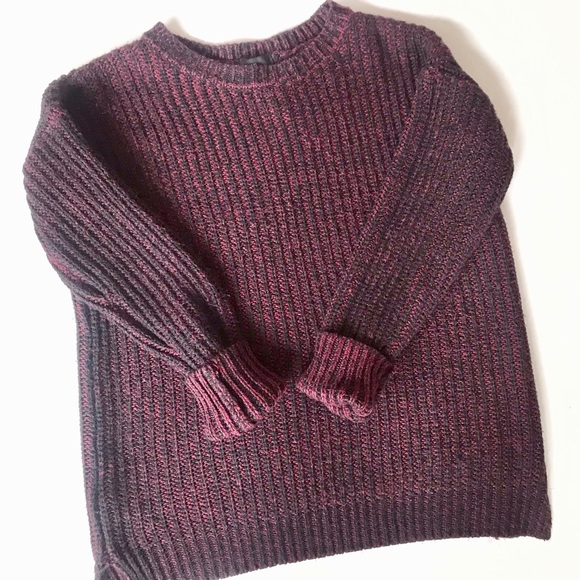 Forever 21 Sweaters - ❣️ F21 Burgundy Oversized Sweater Sz M ❣️